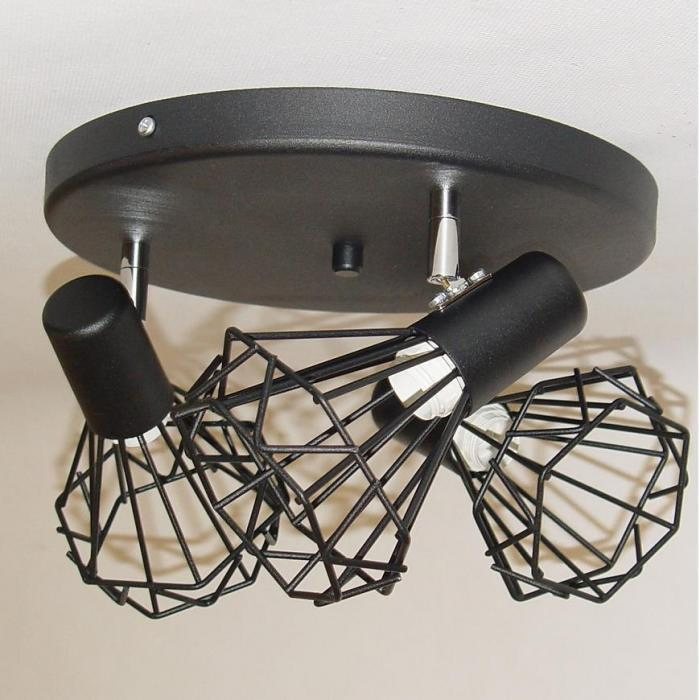 Lampa Mini Szach 2743 Czarna PL3
