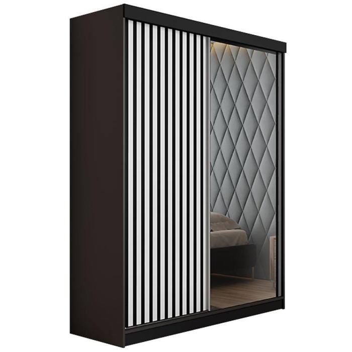 Szafa Malani 138 L grafit/ front biały