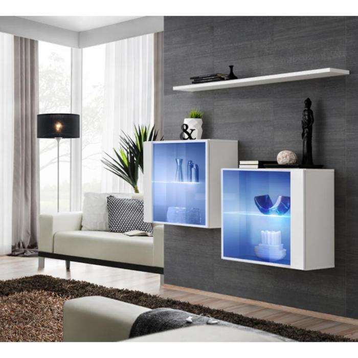 Komoda+Półka Switch Sb III Led Biały