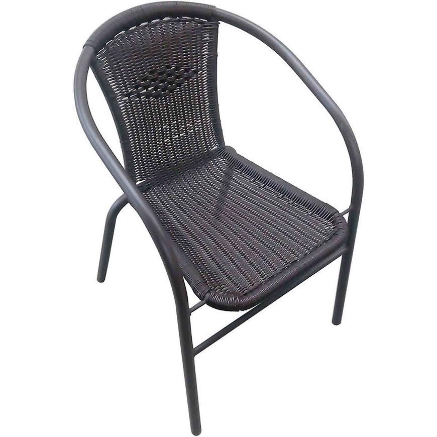 Krzesło technorattan CE10342S czarne
