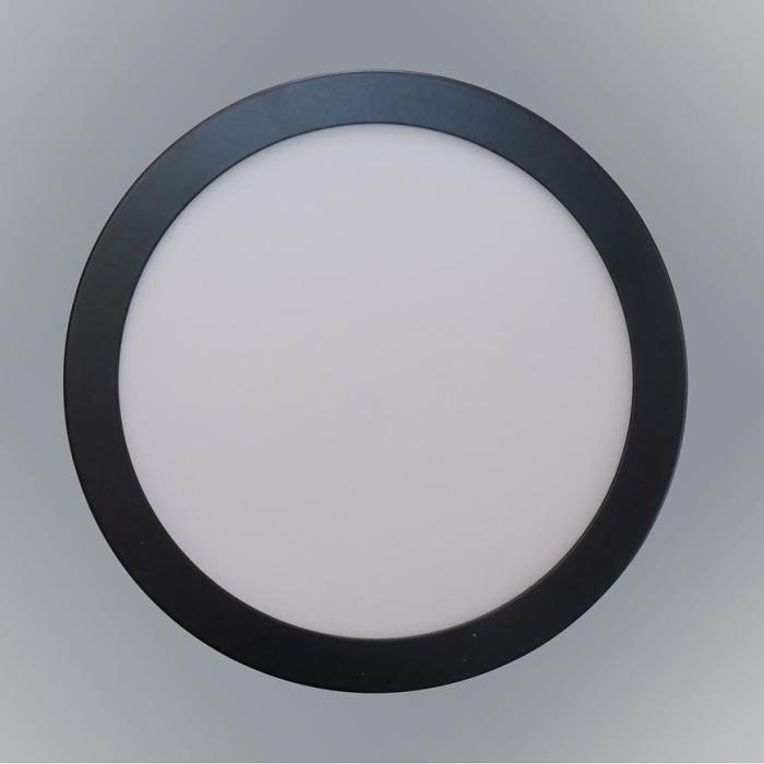 Panel LED Ring 18W 4200K Okrągły Czarny