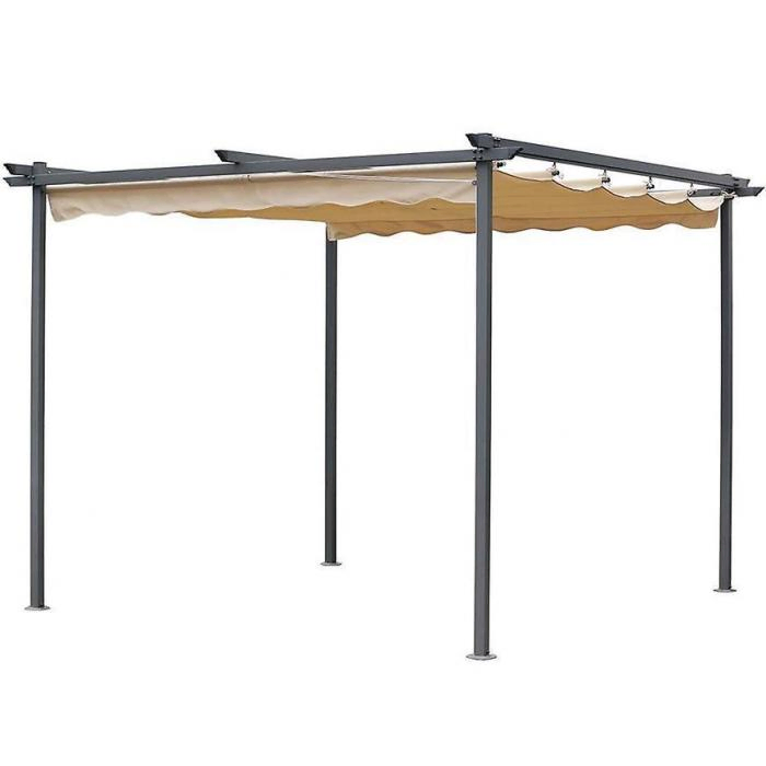 Pawilon ogrodowy 2,6x2,6x2,2m beżowy