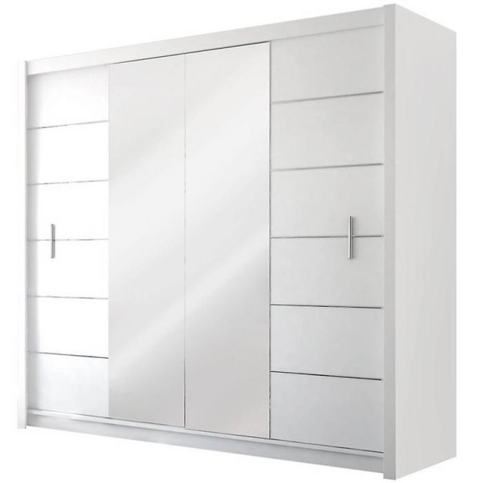 Szafa Lizbona 2 203 cm biały/lustro