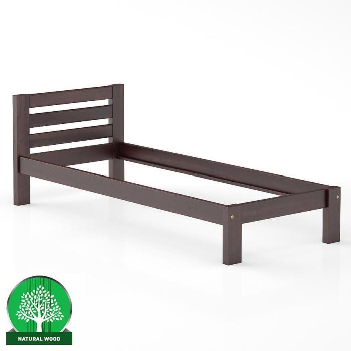 Łóżko Sosna LK127–80x200 orzech