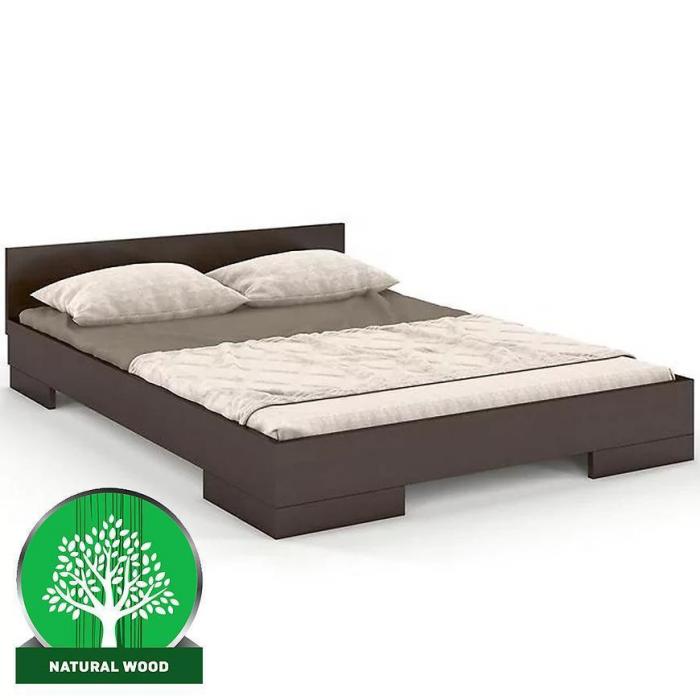 Łóżko drewniane bukowe Skandica Spectrum niskie 90x200 palisander