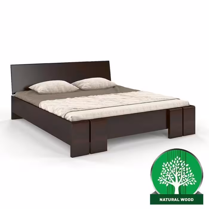 Łóżko sosnowe Skandica Vestre maxi 160X200. palisander