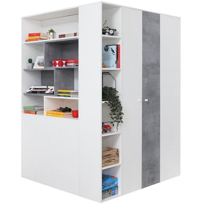 Szafa Sigma Si1 Biały Lux/Beton
