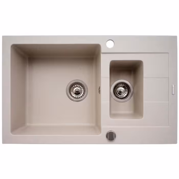 Zlew Sparta Plus (78x48) 1½B 1D beż piaskowy