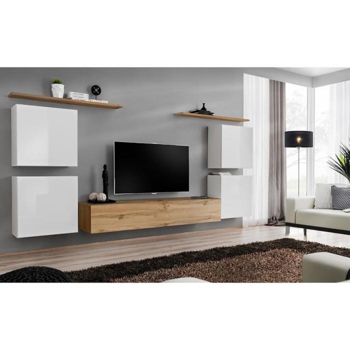 Meblościanka Switch IV Biały/Wotan