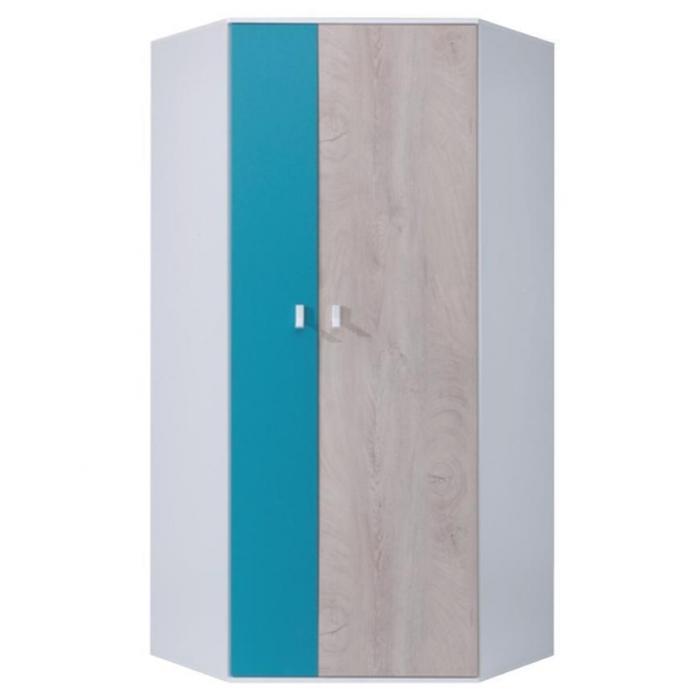 Szafa Planet PL2 L/P 90 cm biały/dąb/morski