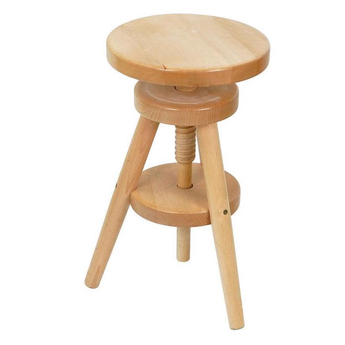 Taboret Regulowany 688 Naturalny