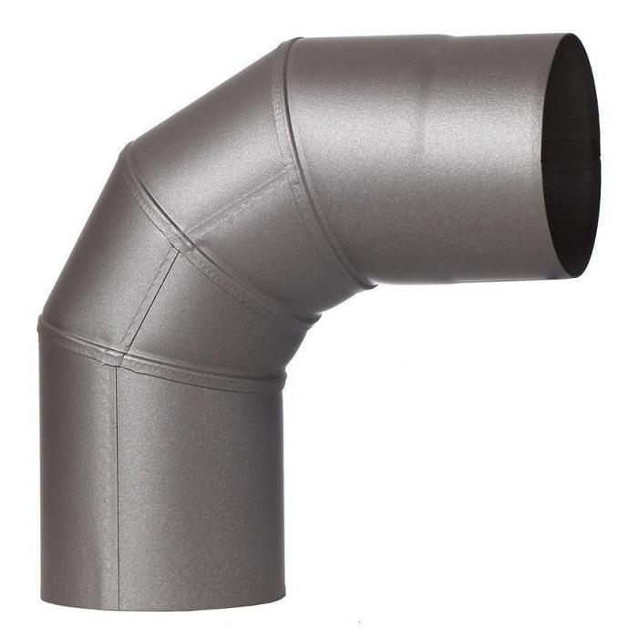 Kolano stałe KS 120/90-CZ6 szara