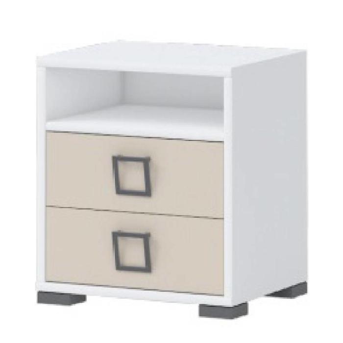 Szafka nocna Kiki NS2-BE/KI-01 white/sand
