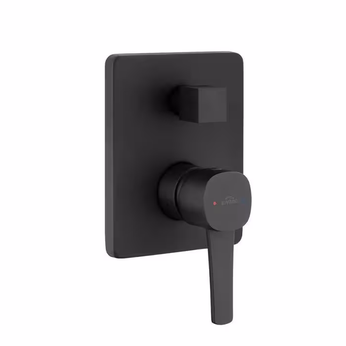 Bateria natryskowa podtynkowa Glamour czarna BP-02-4K2 2F