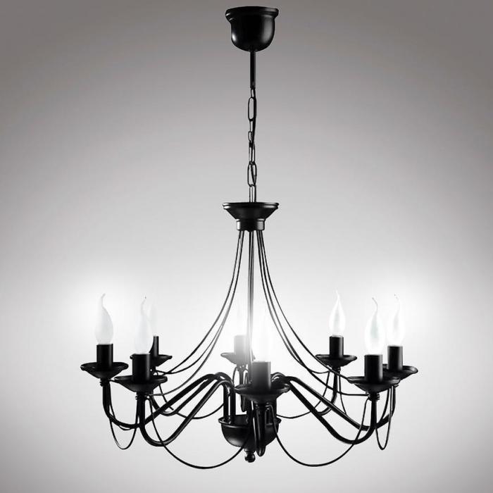 Lampa 1282 Pająk Czarny LW8