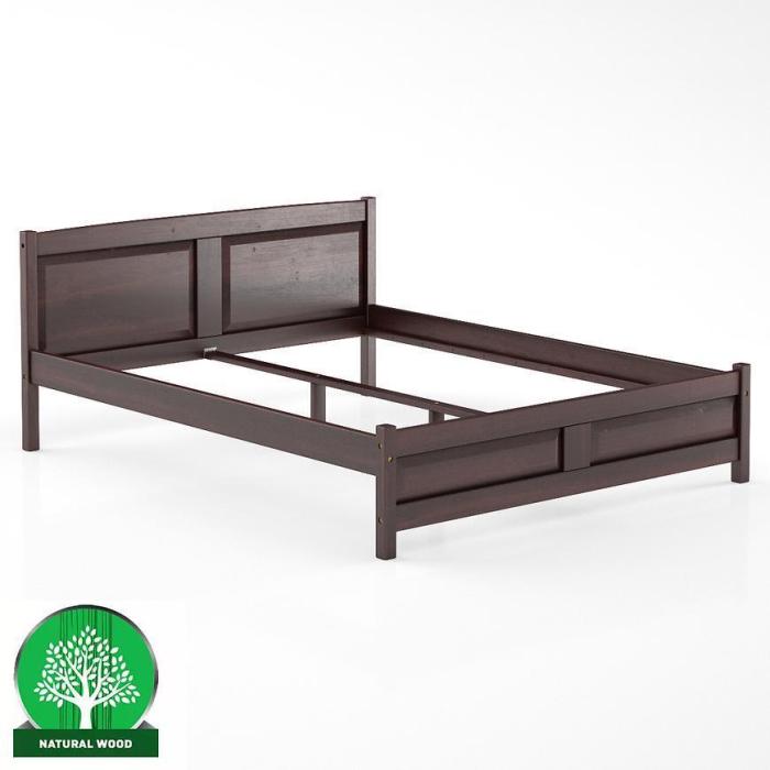 Łóżko Sosna LK104–160x200 orzech