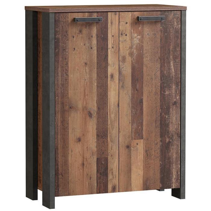 Komoda Symmach 2D old-wood vinteage/beton
