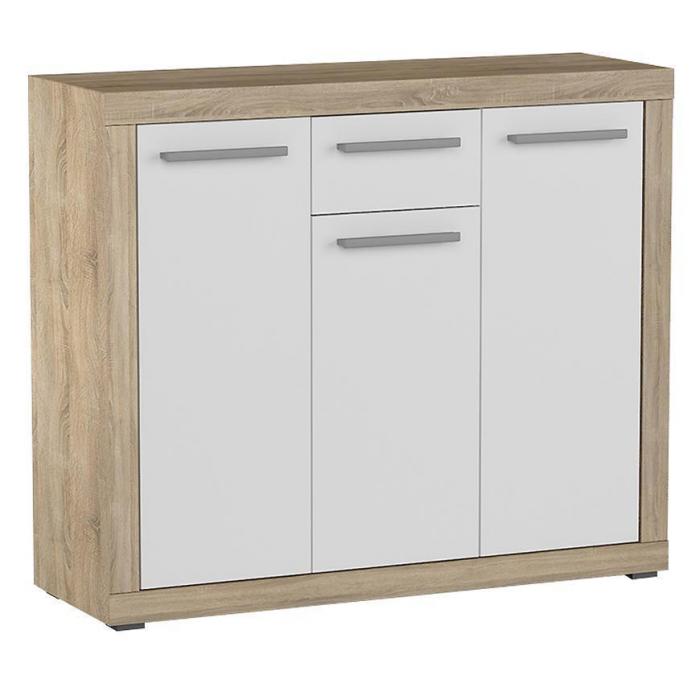Komoda Verona 120 D.Sonoma/Biały