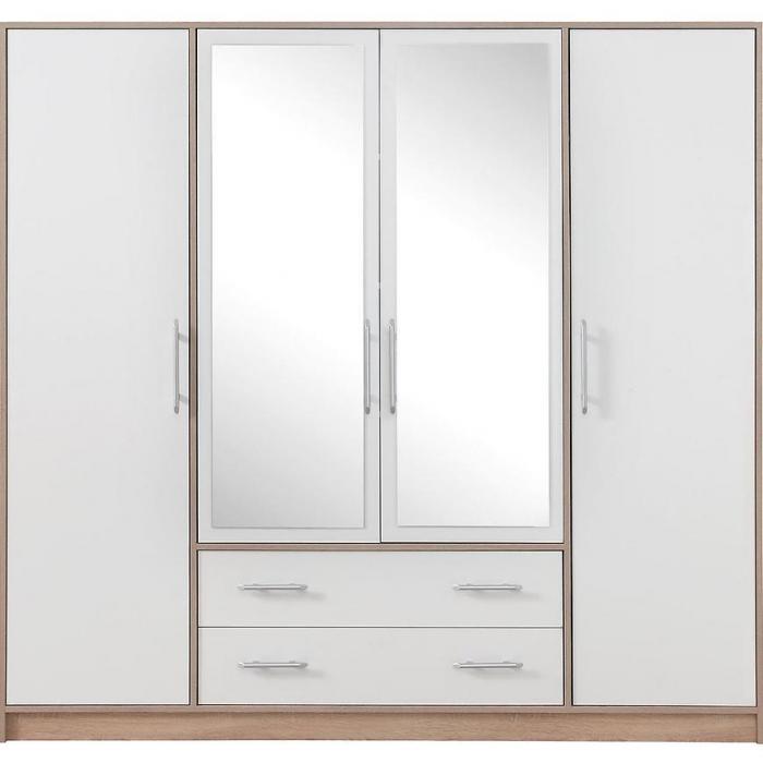 Szafa Smart SRl1 200 cm dąb sonoma/biały