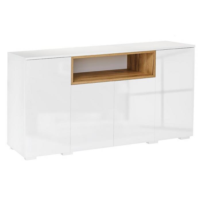 Komoda Londyn D.Craft Złoty/Biały Połysk