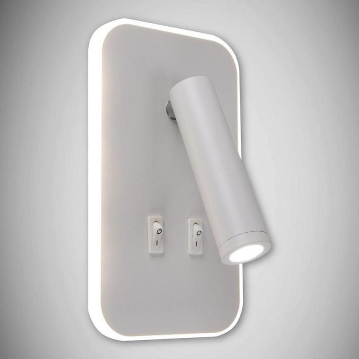 Kinkiet Otello LED D 6W+3W WHITE 0372 K1