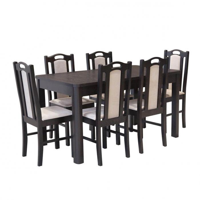 Zestaw stół i krzesła Antek 1+6 ST657 II KR575 wenge BR2441 premium4