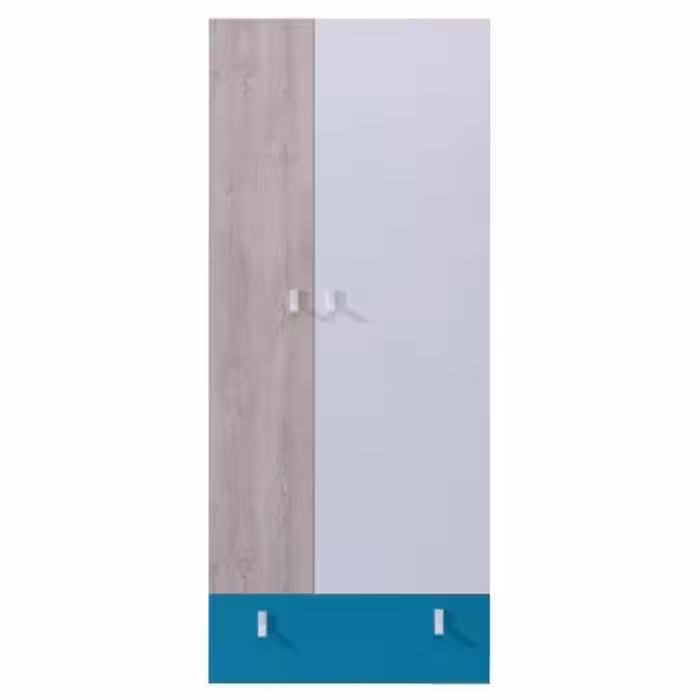 Szafa Planet PL3 80 cm biały/dąb/morski