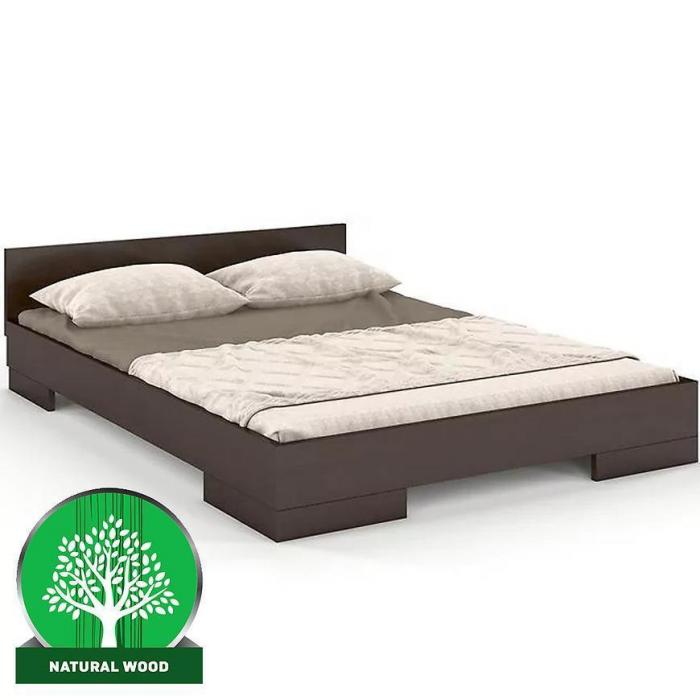 Łóżko drewniane bukowe Skandica Spectrum niskie 120x200 palisander