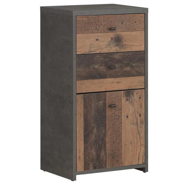 Komoda Best Chest Old Wood Vin/Beton