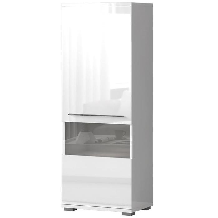 Witryna Piano V60XV-1KS/PN-70/KA/70 lakierowana crystal white