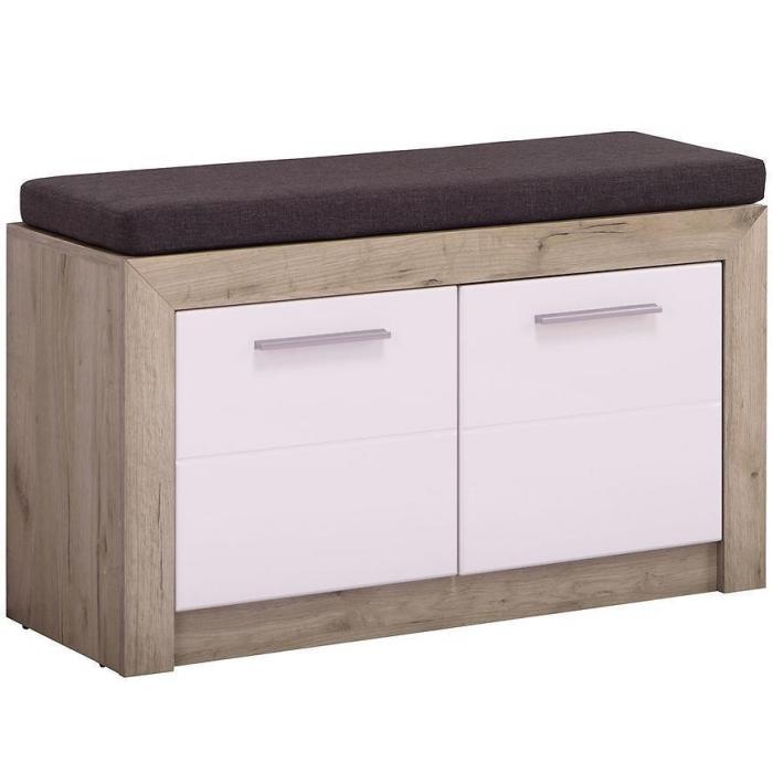 Szafka Na Buty Astor Dąb Szary/Biały Połysk 11008566