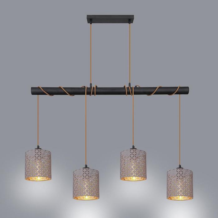 Lampa 15584-4H1 Szaro-złota LW4