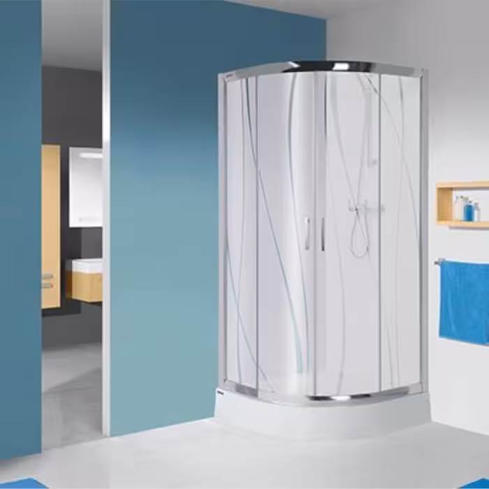 Kabina prysznicowa półokrągła KP4/TX5B 80/190 W15 SB BPZA 2EL Glass protect
