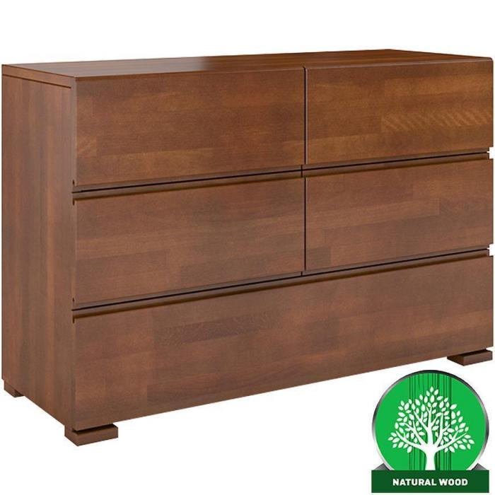 Komoda Drewniana Bukowa 5s Skandica Vestre Orzech