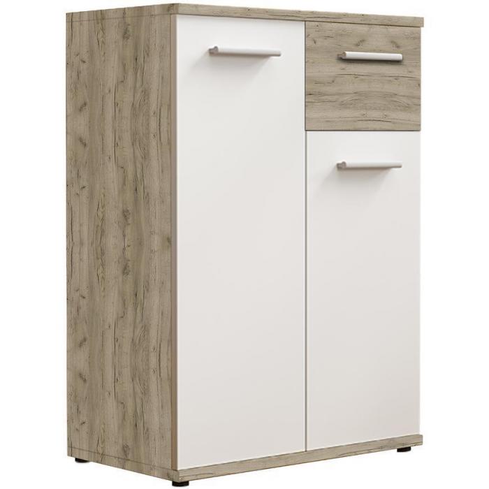 Komoda Jacky 1 Biały/Country Grey