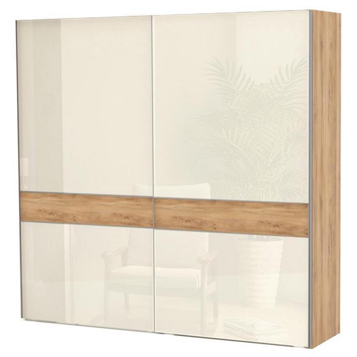 Szafa 2d Gala pk231/gl pacific walnut/beige