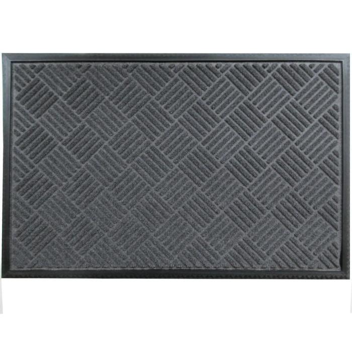 Wycieraczka wytłaczana antracyt premium 60x90