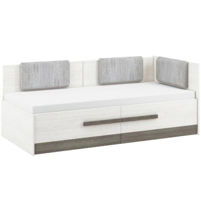 Łóżko Blanco 17 130 sosna śnieżna/new grey