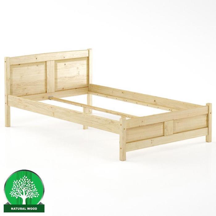 Łóżko Sosna LK104–120x200 surowy