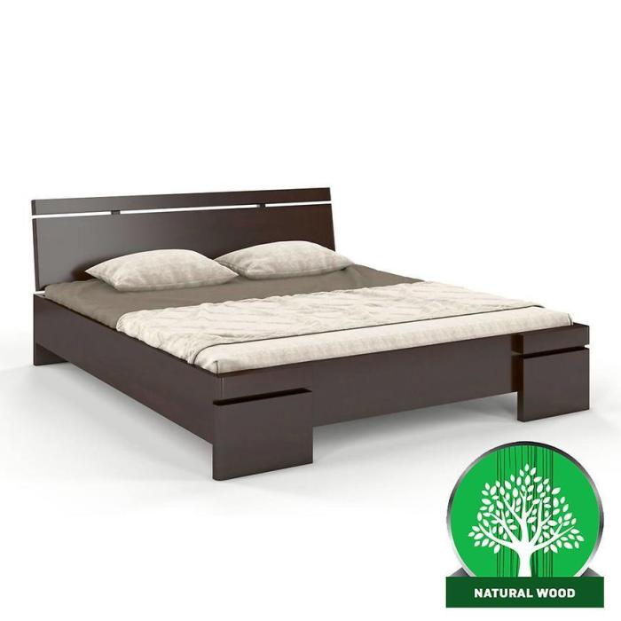 Łóżko sosnowe Skandica Sparta maxi 180X200 palisander