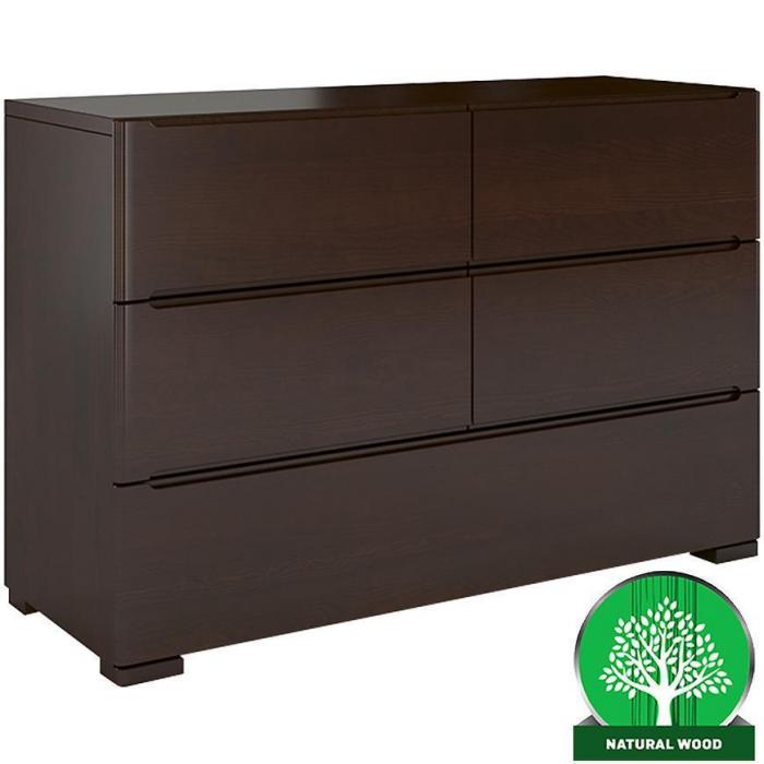 Komoda Drewniana Sosnowa 5s Skandica Sparta Palisander