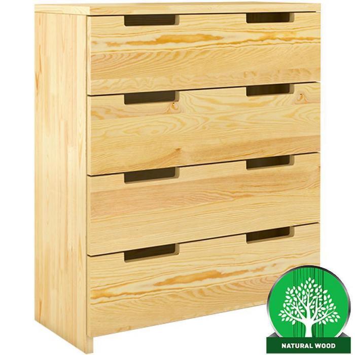 Komoda Drewniana Sosnowa 4s Skandica Spectrum Naturalny