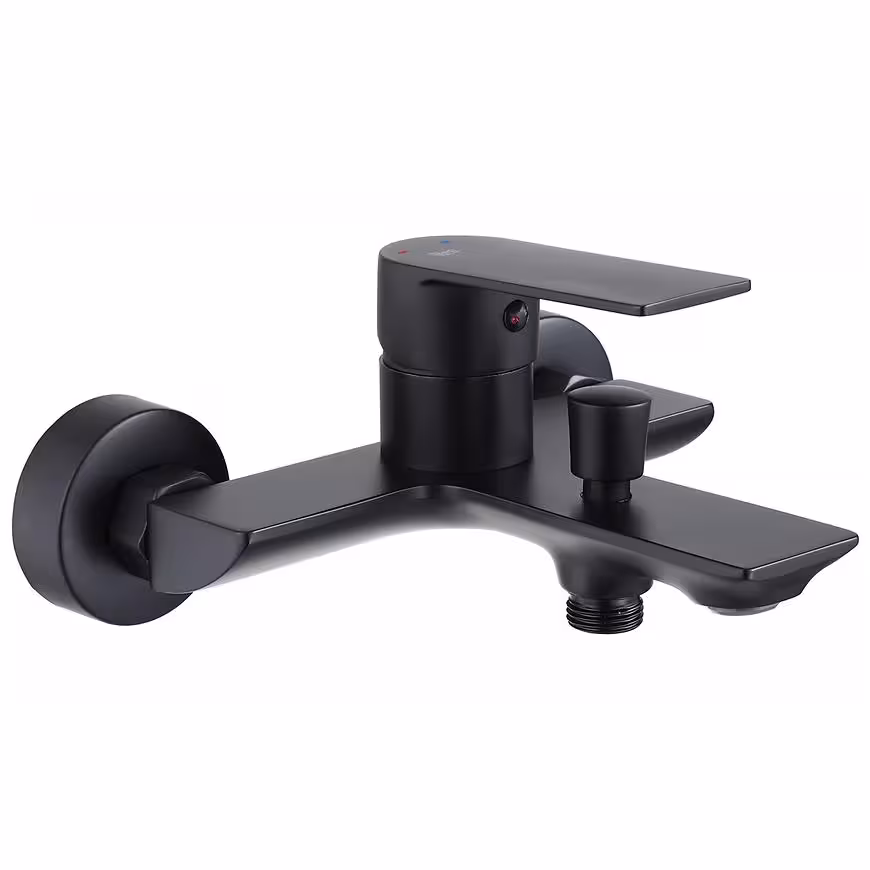 Bateria wannowa z zestawem wannowym Rea Urban czarna