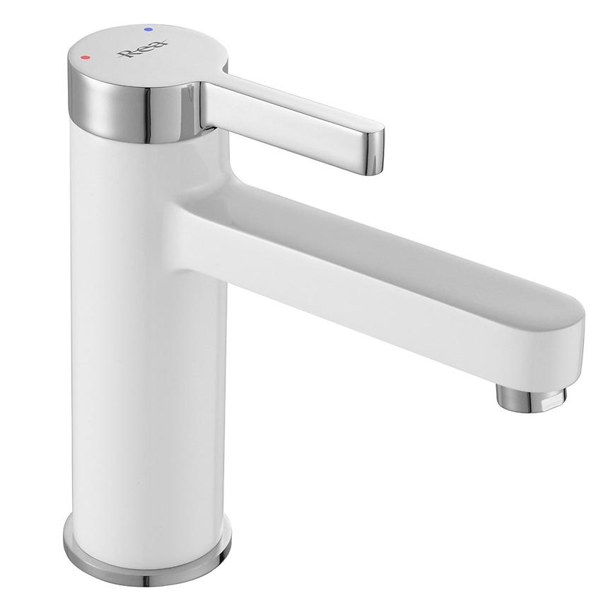 Bateria umywalkowa Rea Polo biała chrom