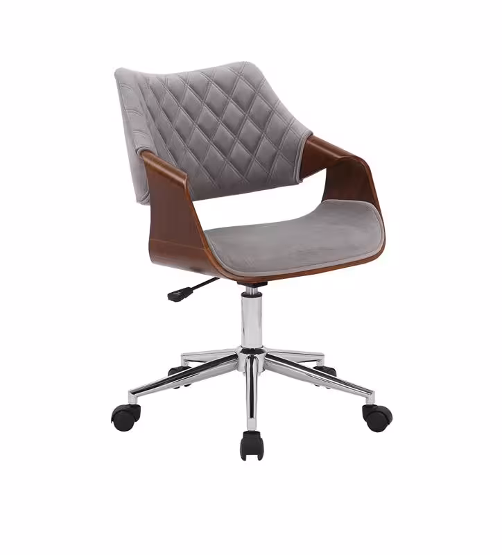Fotel pracowniczy Soft orzech/popiel