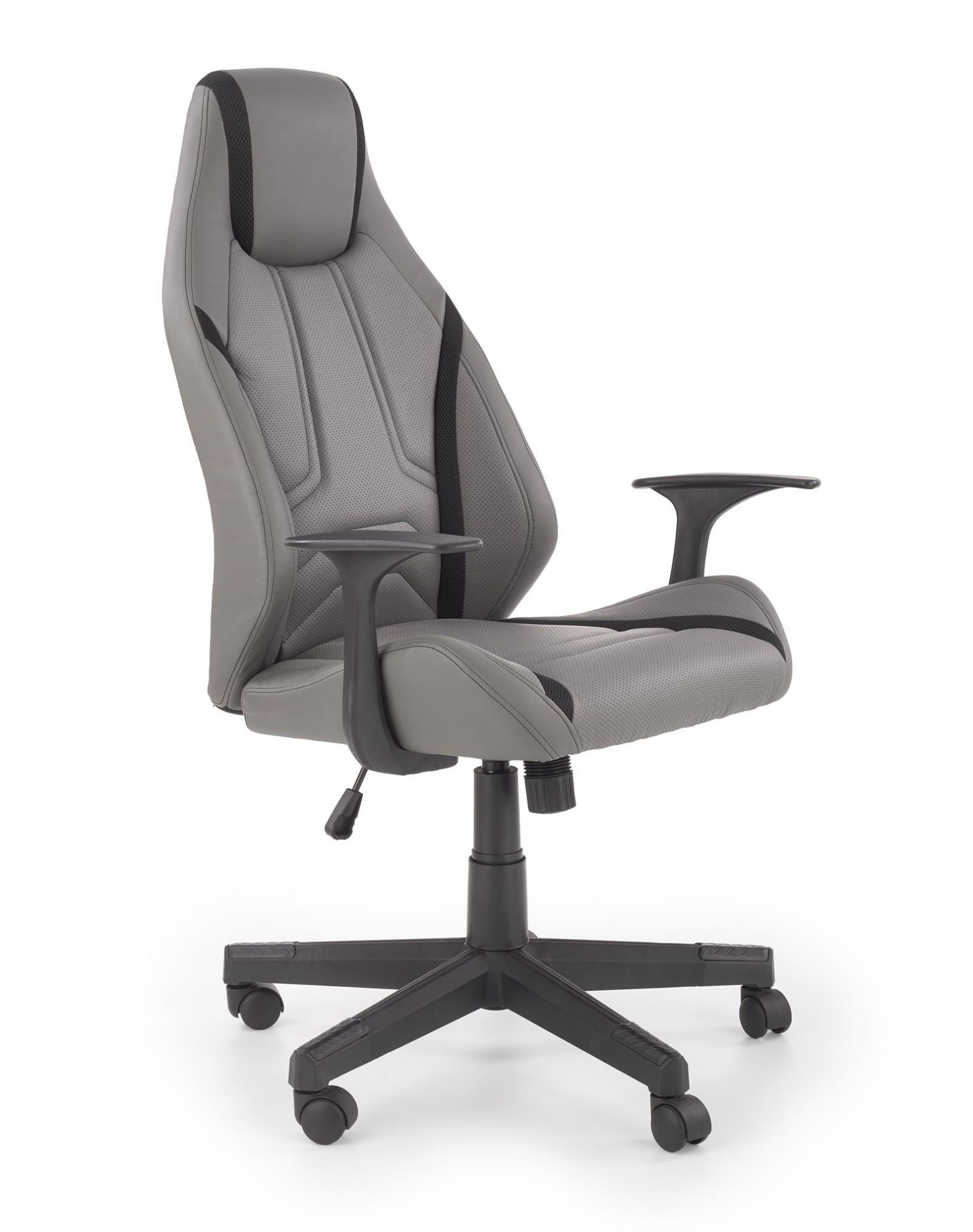 Fotel gabinetowy Spider  popiel/czarny