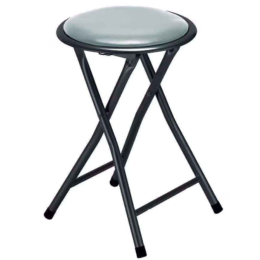 Taboret składany Alto Black szary