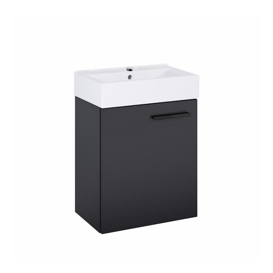 Zestaw szafka z umywalką Mini 45 Black Matt (Uchwyt Black Matt)