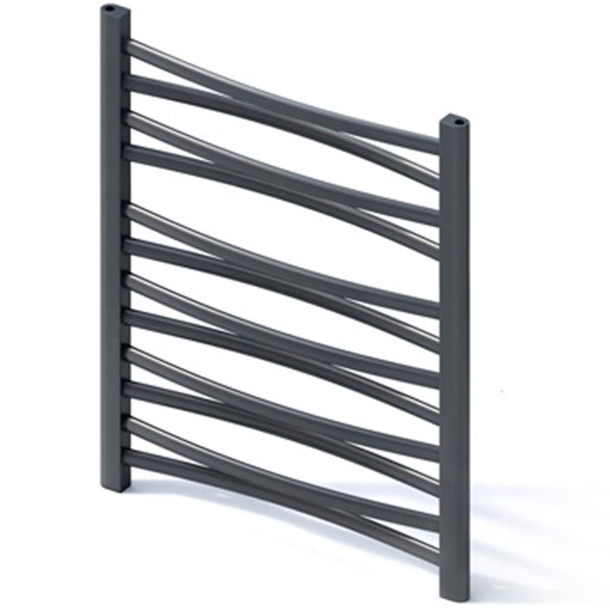 Grzejnik łazienkowy Łezka 3D Ł3D 12/40 czarny 675x440 mm