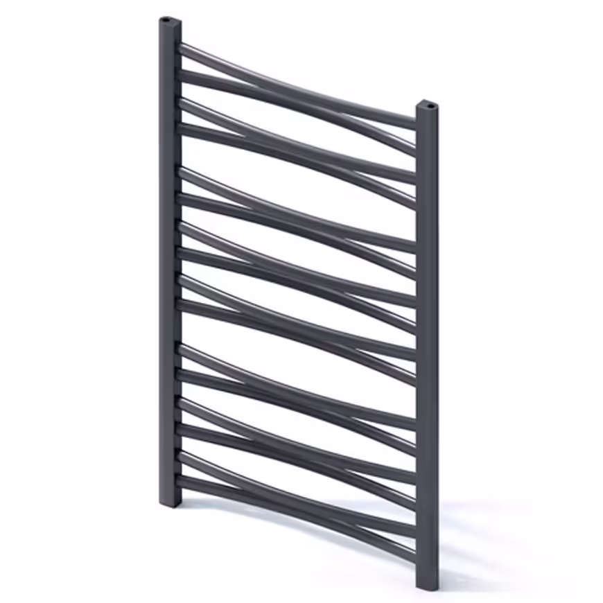 Grzejnik łazienkowy Łezka 3D Ł3D 16/40 czarny 910x440 mm